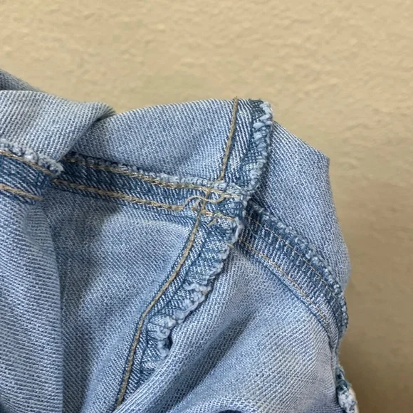 Anne Klein Denim Jeans Capris Pants Blue 14 Average Flap Back Pockets - Picture 5 of 16